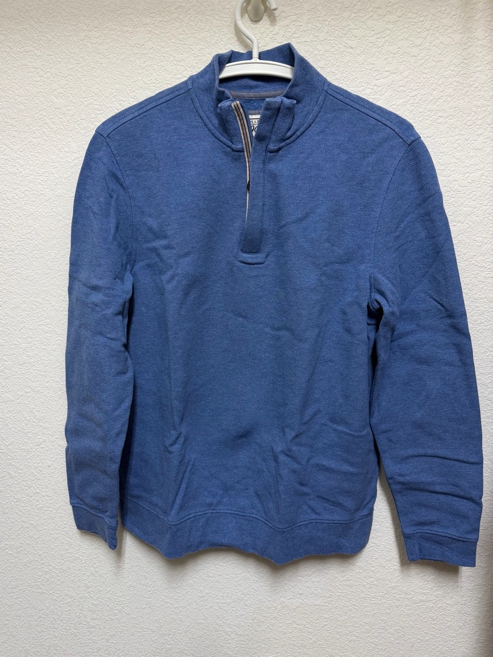JOS. A. BANK 1905 Blue Quarter Zip Mock Neck Pullover Sweater Men’s Size M